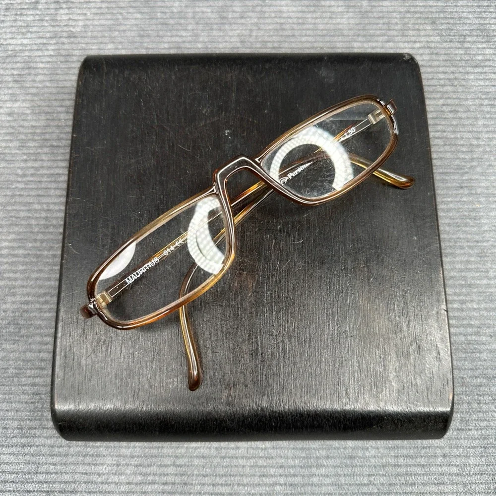 Personal Optics Mauritius 014 Brown Tortoise Rectangle Reading Y2K Glasses +1.50